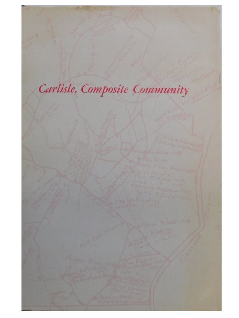MA Carlisle Massachusetts Composite Community, Historical Facts Colonial Period